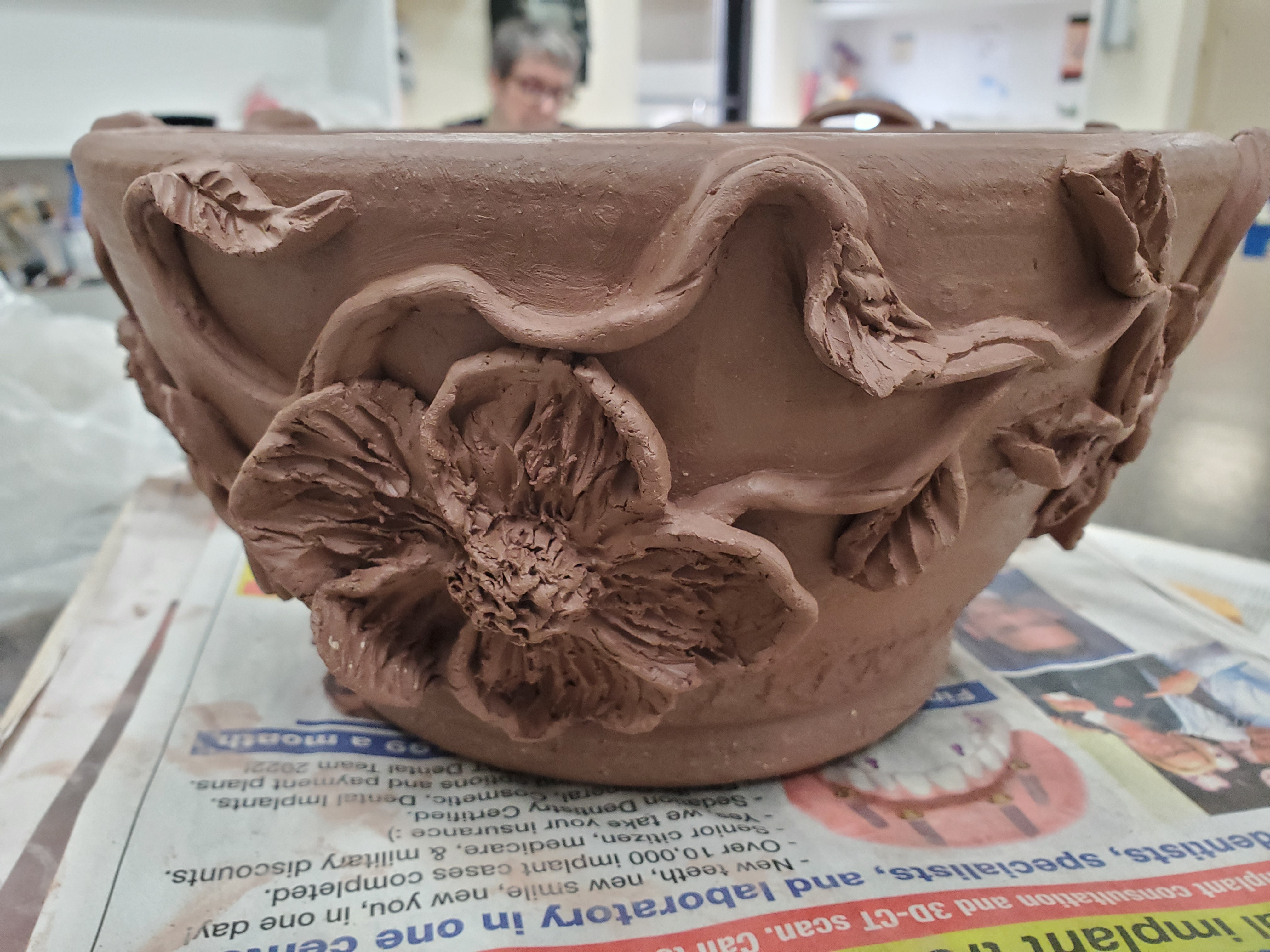 Student in Clay Work
